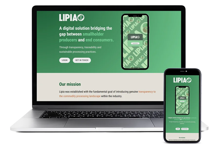 Lipia Tech website design by Chandler Creativ