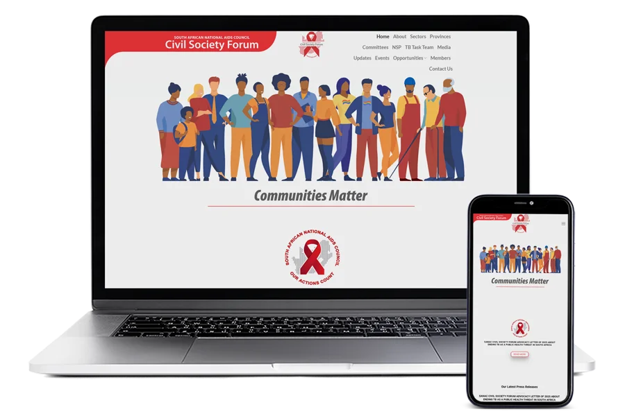 SANAC CSF website design by Chandler Creativ